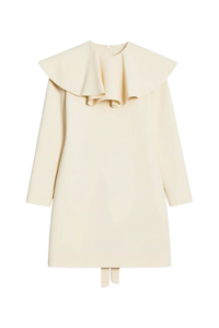 Valentino Ruffle Collar Sheath Dress
