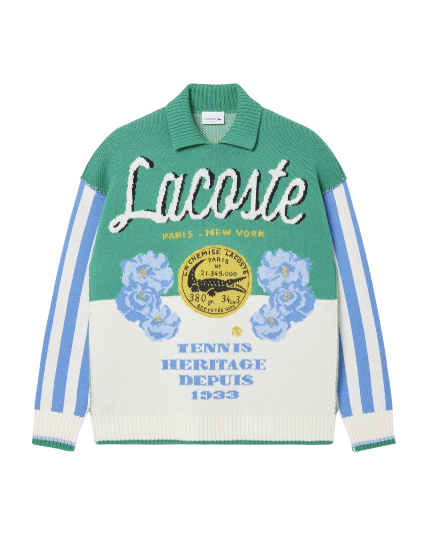 Lacoste Runway Multicolor Loose-Fit Sweater