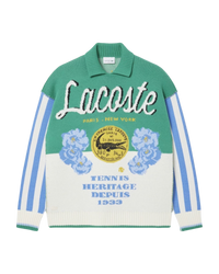 Lacoste Runway Multicolor Loose-Fit Sweater