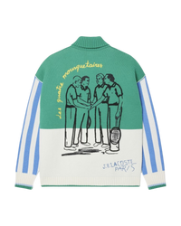 Lacoste Runway Multicolor Loose-Fit Sweater