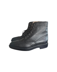 Thom Browne Pebbled Leather Boots — Black, US 9.5 / EU 42.5