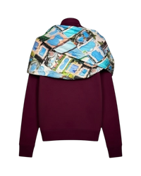 Maison Margiela Wool Scarf Distressed Cardigan