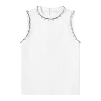 AREA Crystal Trim Muscle Top