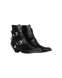 Celine Double Buckle Zipped Boots