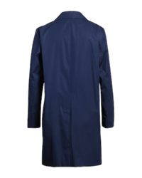 Burberry Pimlico Gabardine Car Coat in Blue