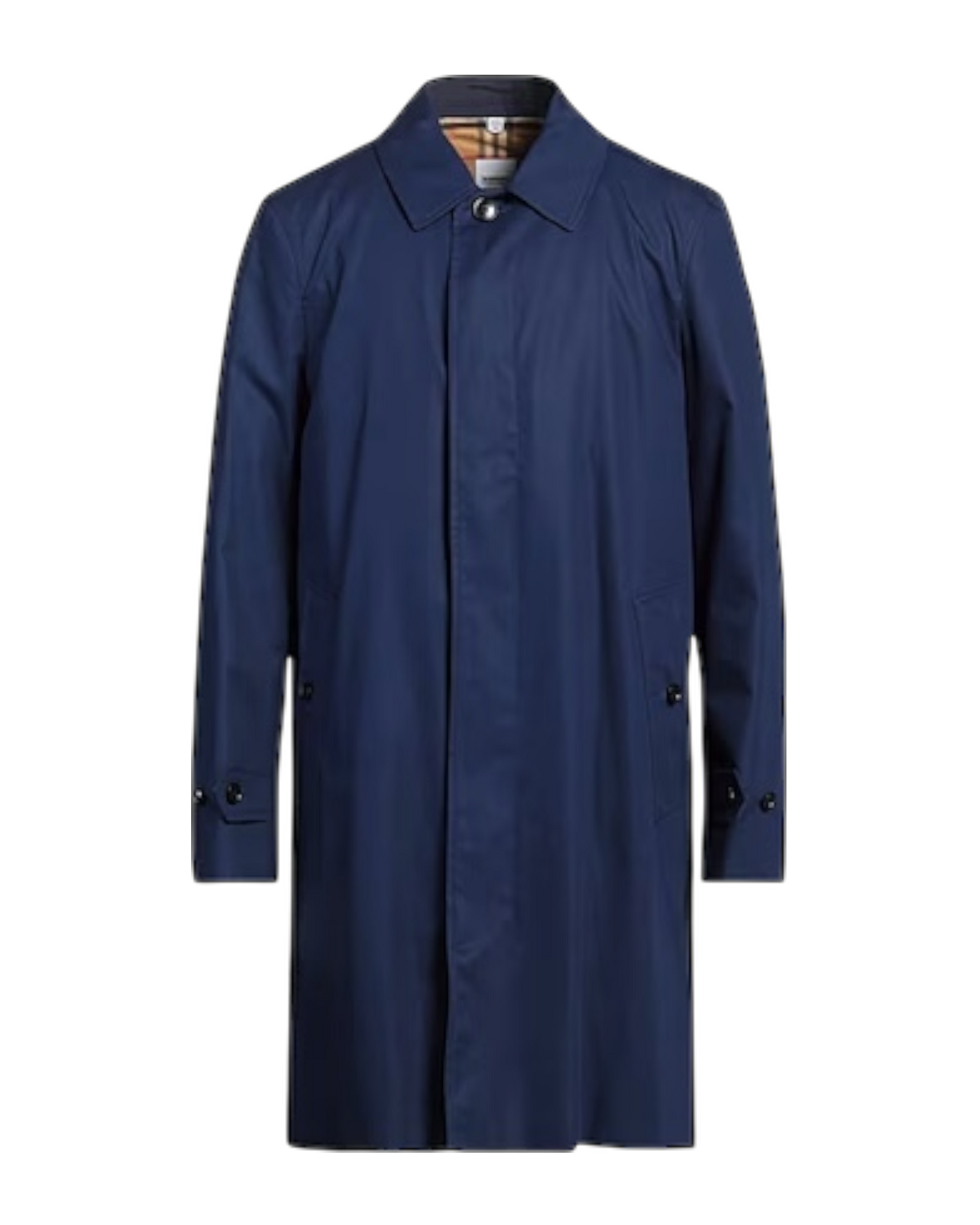 Burberry Pimlico Gabardine Car Coat in Blue