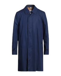 Burberry Pimlico Gabardine Car Coat in Blue