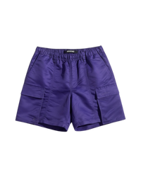 Jacquemus Midlength Cargo Shorts in Purple