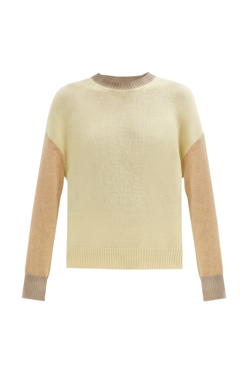 Marni SS2020 Color-block Cashmere Knit Crewneck Sweater