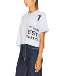 Burberry Horseferry Laney Light Blue Crop Top