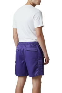 Jacquemus Midlength Cargo Shorts in Purple