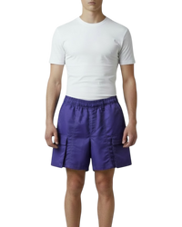 Jacquemus Midlength Cargo Shorts in Purple