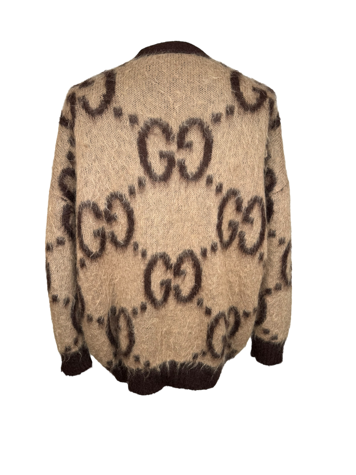 Gucci GG Reversible Mohair Wool Cardigan