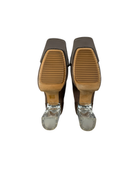 Rick Owens Grill Kiss Suede Heel Boots