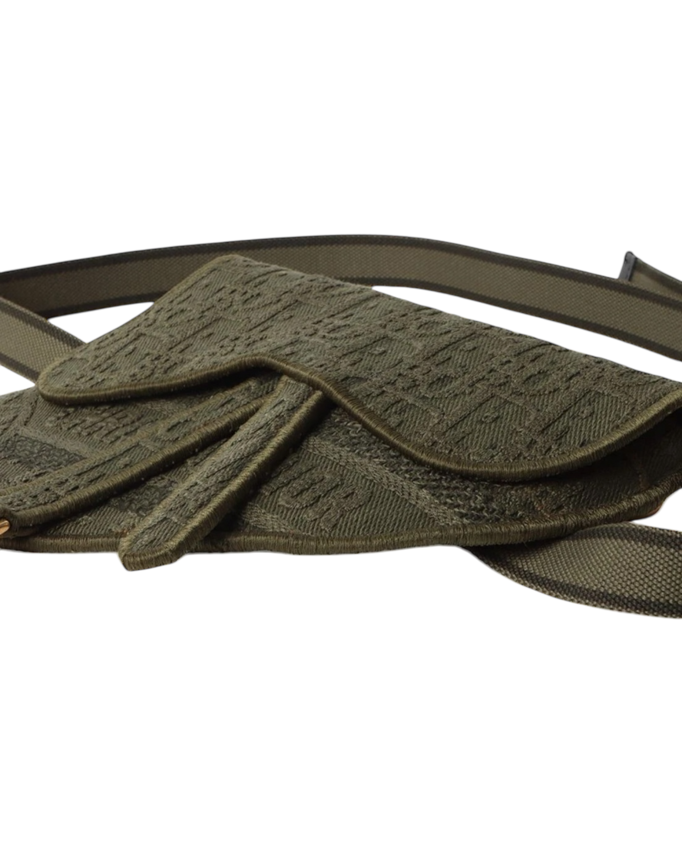 Dior Saddle Belt Bag in Khaki Green Oblique Canvas