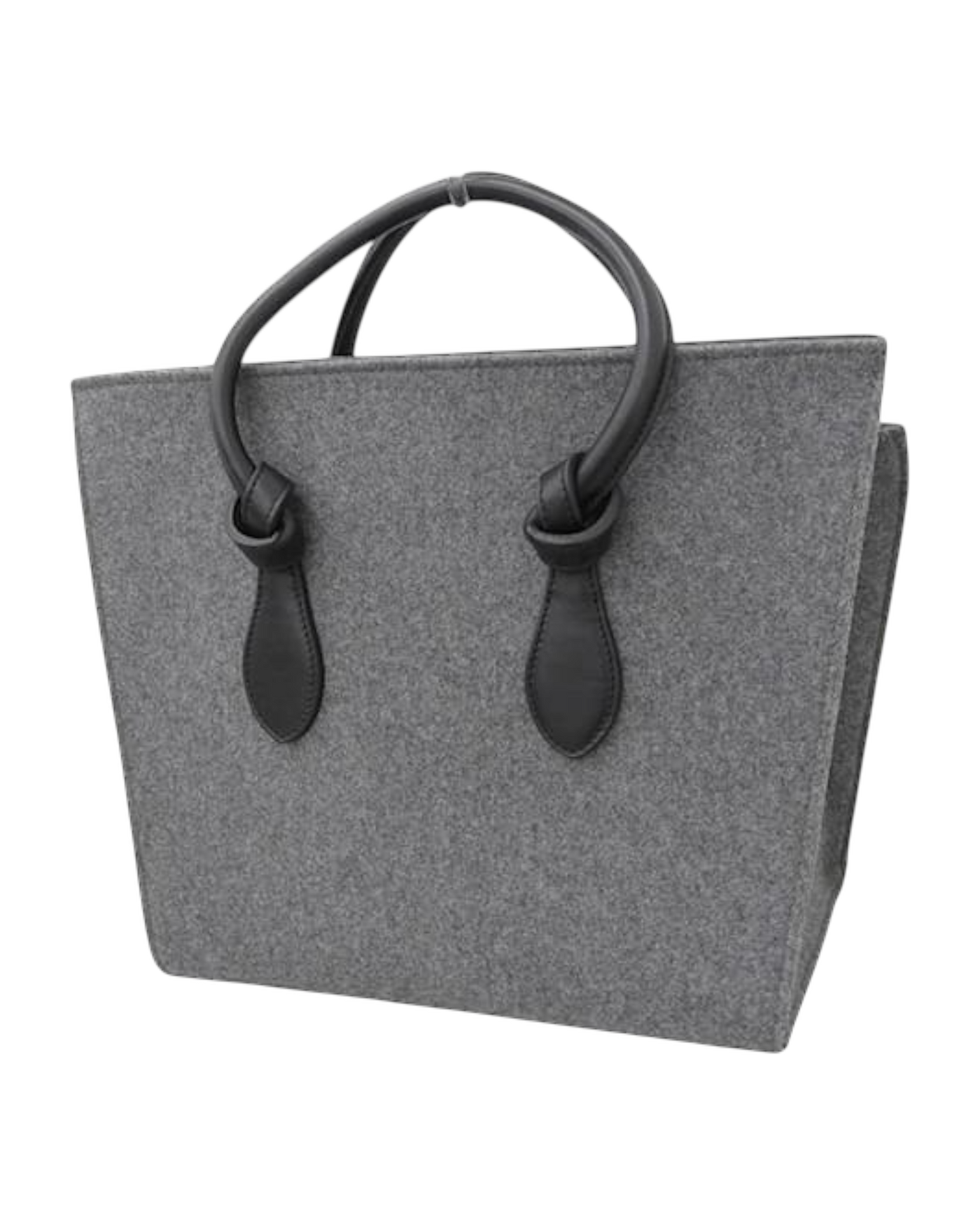 Celine Tie Bag in Felt & Calfskin Leather
