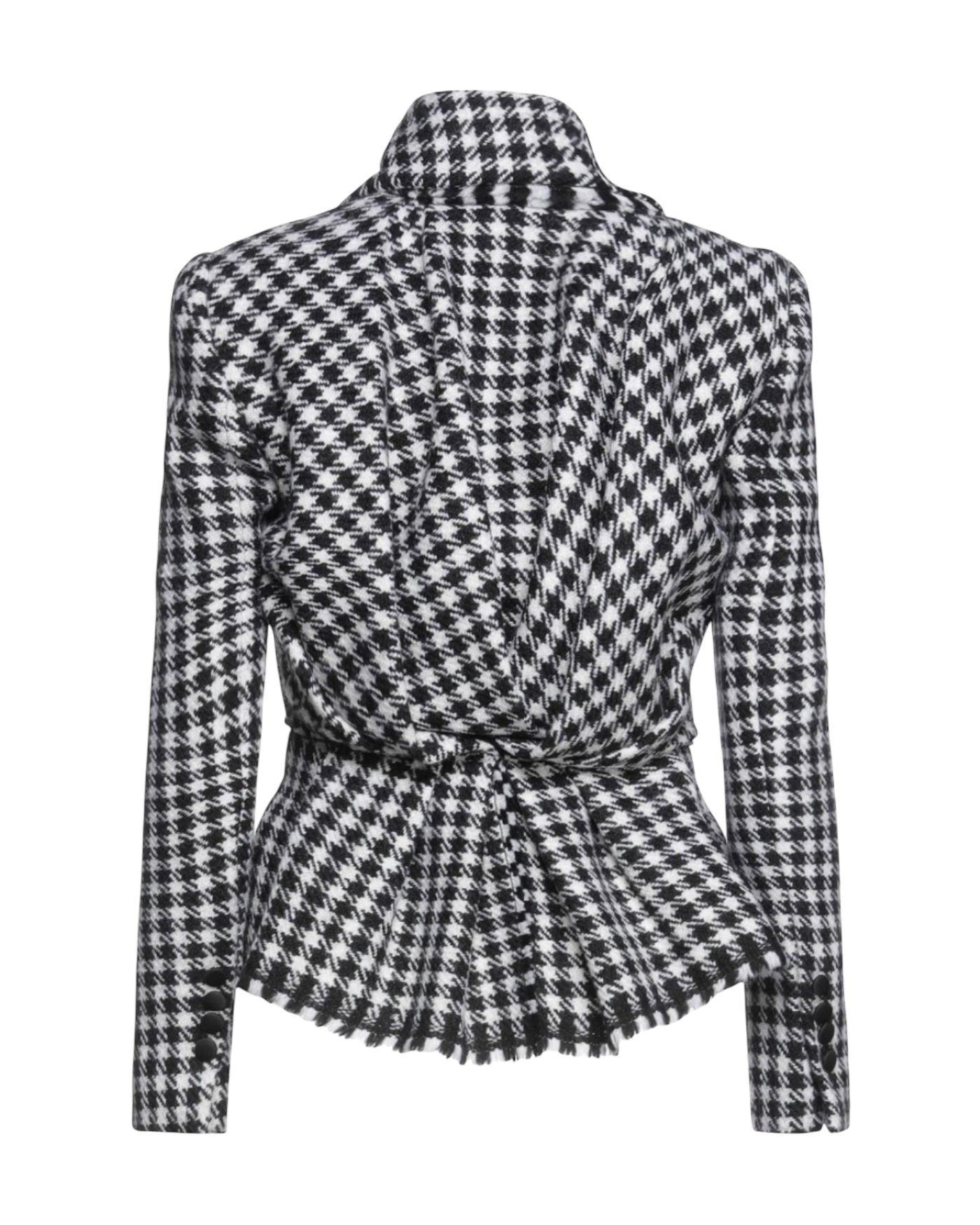 Dolce & Gabbana Double-breasted Houndstooth Wool-Blend Tweed Jacket