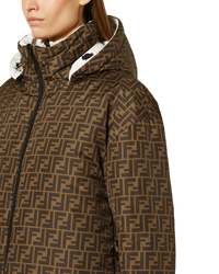 Fendi Reversible Ski Jacket in Ecru