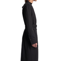 Rick Owens Fogpocket Lido Woven Coat — Black, IT54/US44
