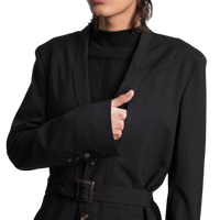 Rick Owens Fogpocket Lido Woven Coat — Black, IT54/US44