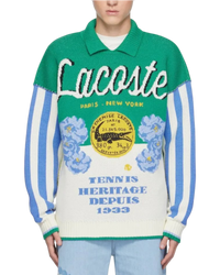 Lacoste Runway Multicolor Loose-Fit Sweater