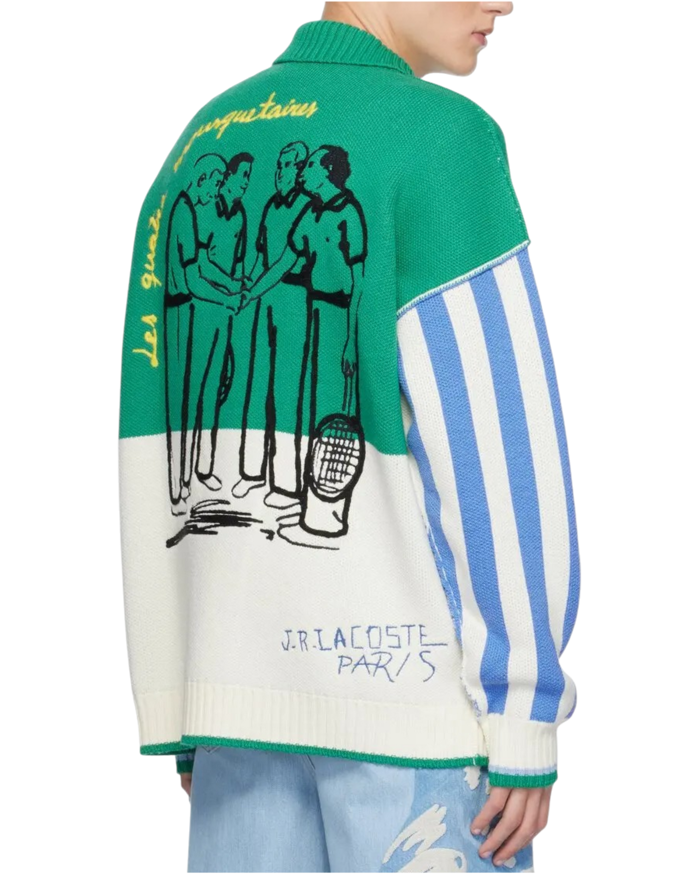 Lacoste Runway Multicolor Loose-Fit Sweater