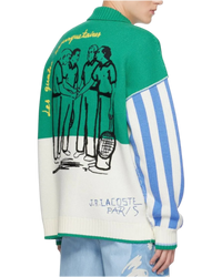 Lacoste Runway Multicolor Loose-Fit Sweater