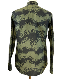 Valentino Wave Print Longsleeve Shirt
