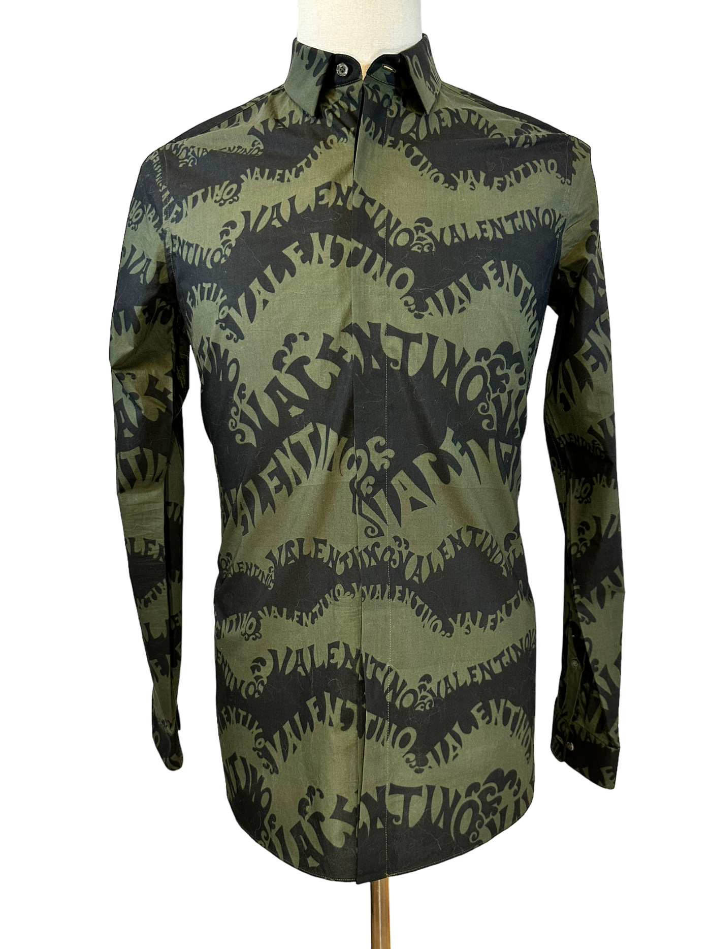 Valentino Wave Print Longsleeve Shirt