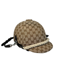 Gucci Brown Equestrian GG Top Handle Bag