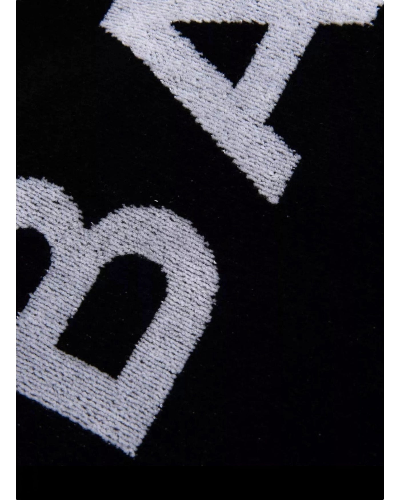 Balmain Paris Black Beach Towel