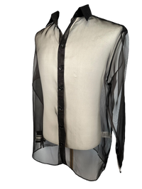 Dolce & Gabbana Sheer Silk Button Down Shirt