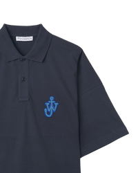 JW Anderson Anchor Patch Polo Shirt in Navy