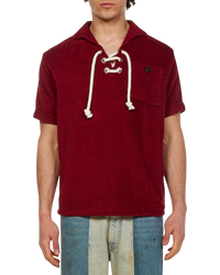 Maison Margiela Drawstring Short Sleeved Polo Shirt