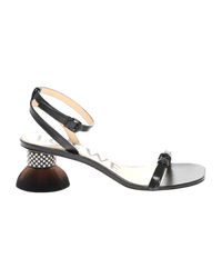 Loewe Petal Brush Heel Sandals