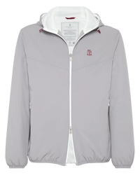 Brunello Cucinelli Nylon Blouson Jacket in Gray