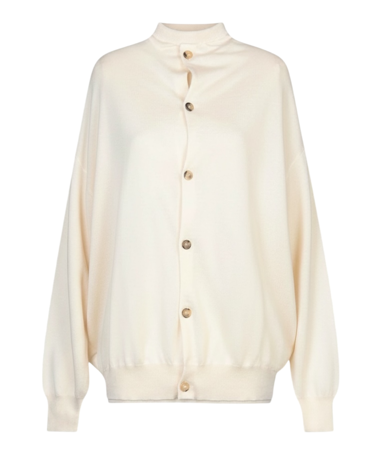 Celine FW18 Cashmere Mock-Neck Button Cardigan