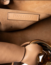 JW Anderson Small Chain Hobo Bag in Beige