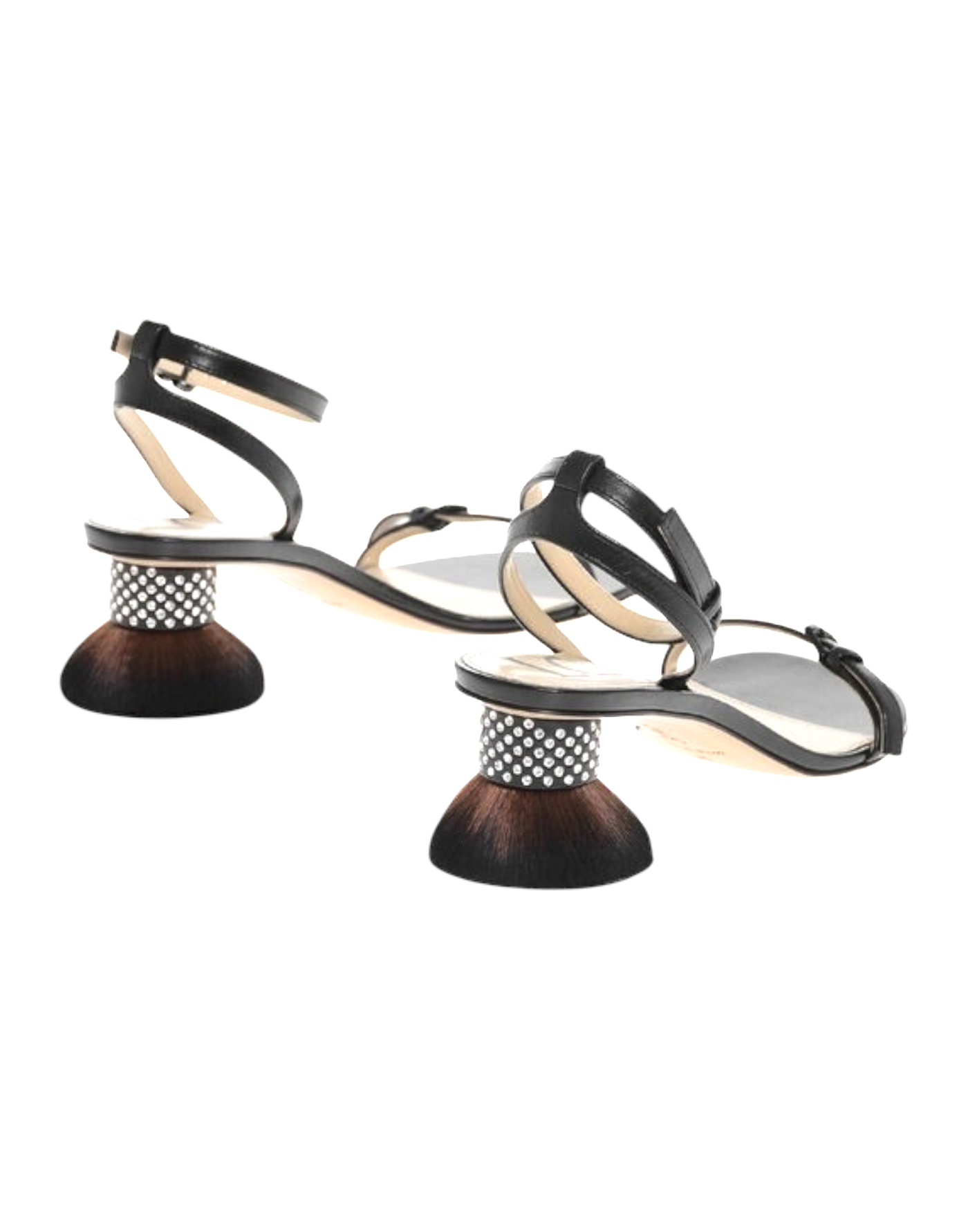Loewe Petal Brush Heel Sandals