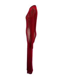 Ludovic de Saint Sernin Long Sleeve Dress in Velvet