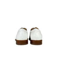 Maison Margiela Crinkle Leather Tabi Loafers in White