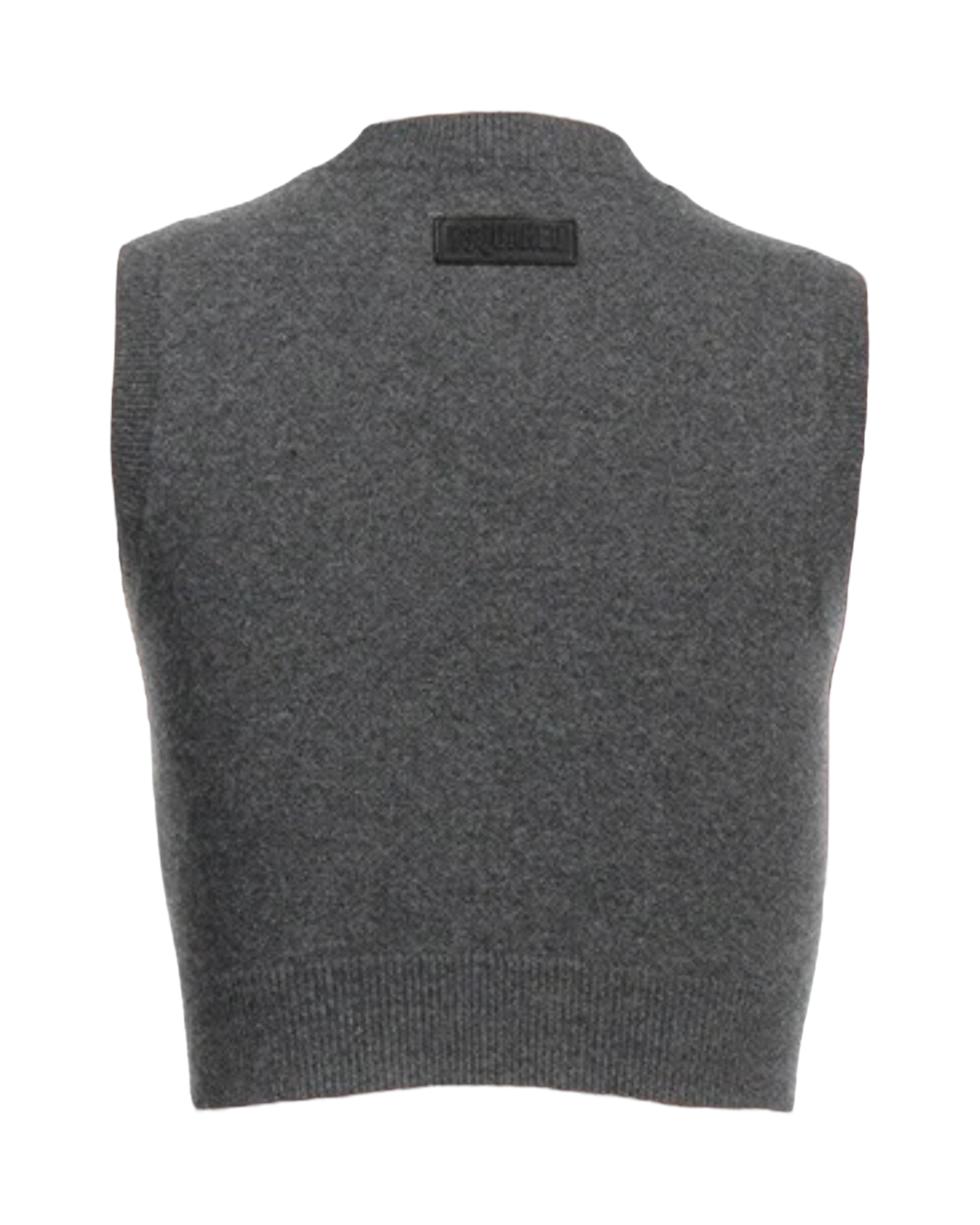 Dsquared2 Wool-Cashmere Cropped Top in Grey