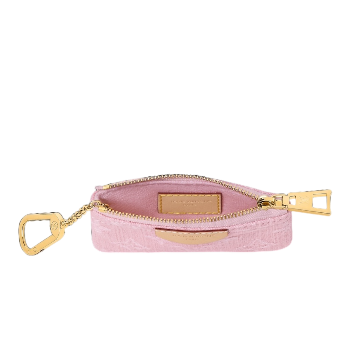 Louis Vuitton Card Key Case Pouchette in Pink Denim