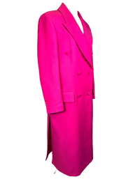 Valentino Doubled Breasted Wool and SIlk Coat PP Collection