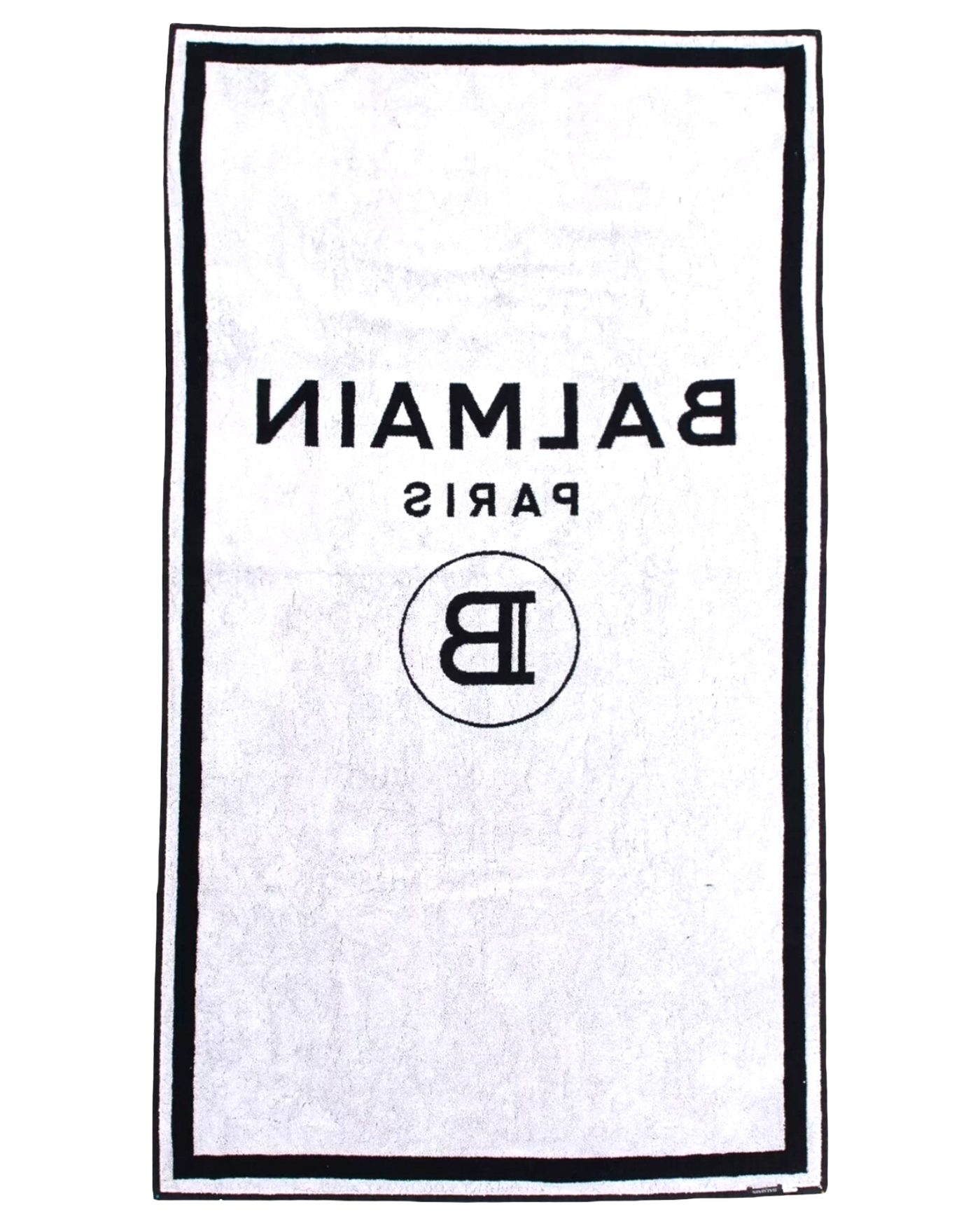 Balmain Paris Black Beach Towel