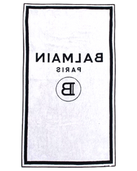 Balmain Paris Black Beach Towel