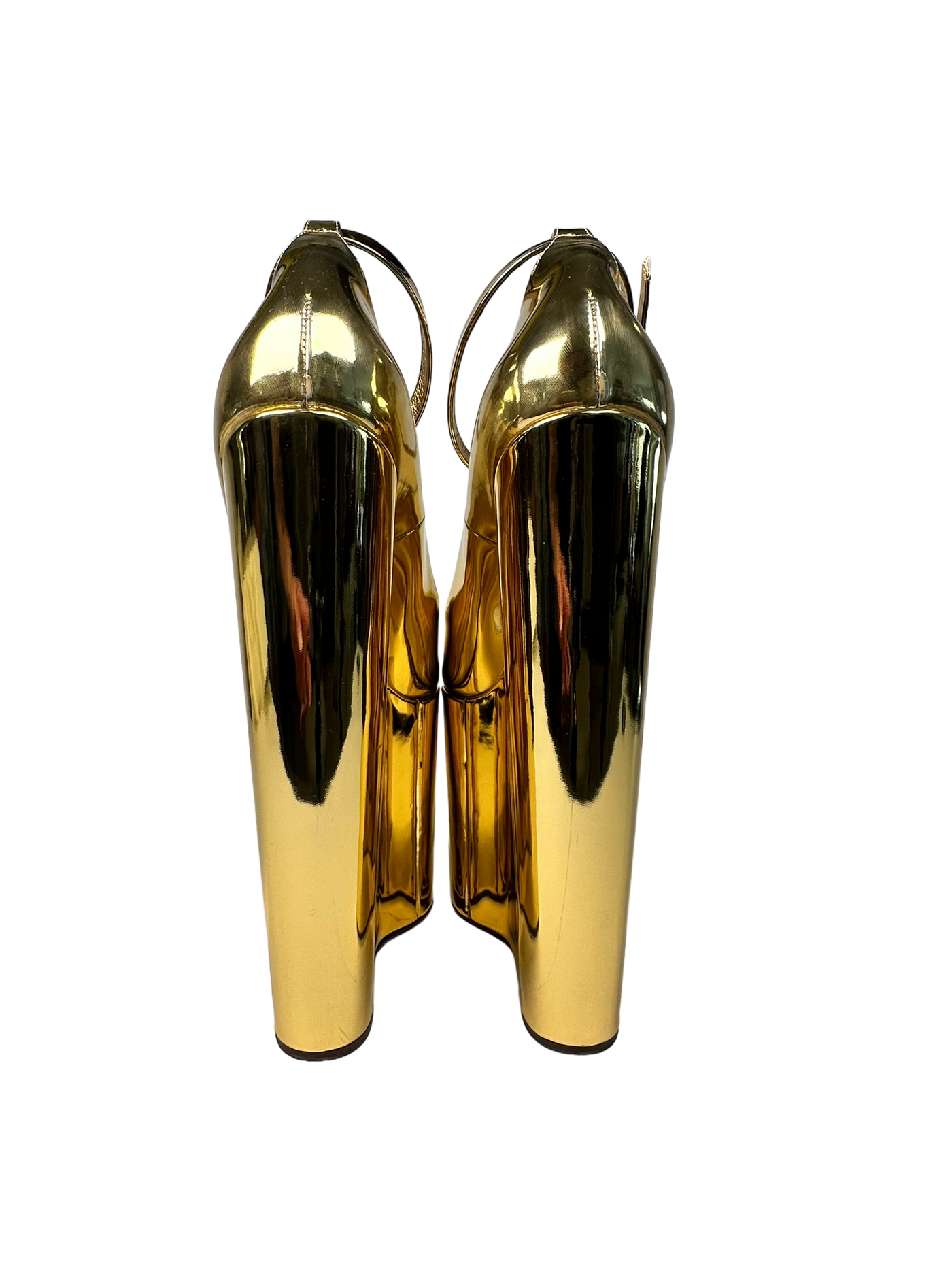 Valentino Metallic Platform Heels