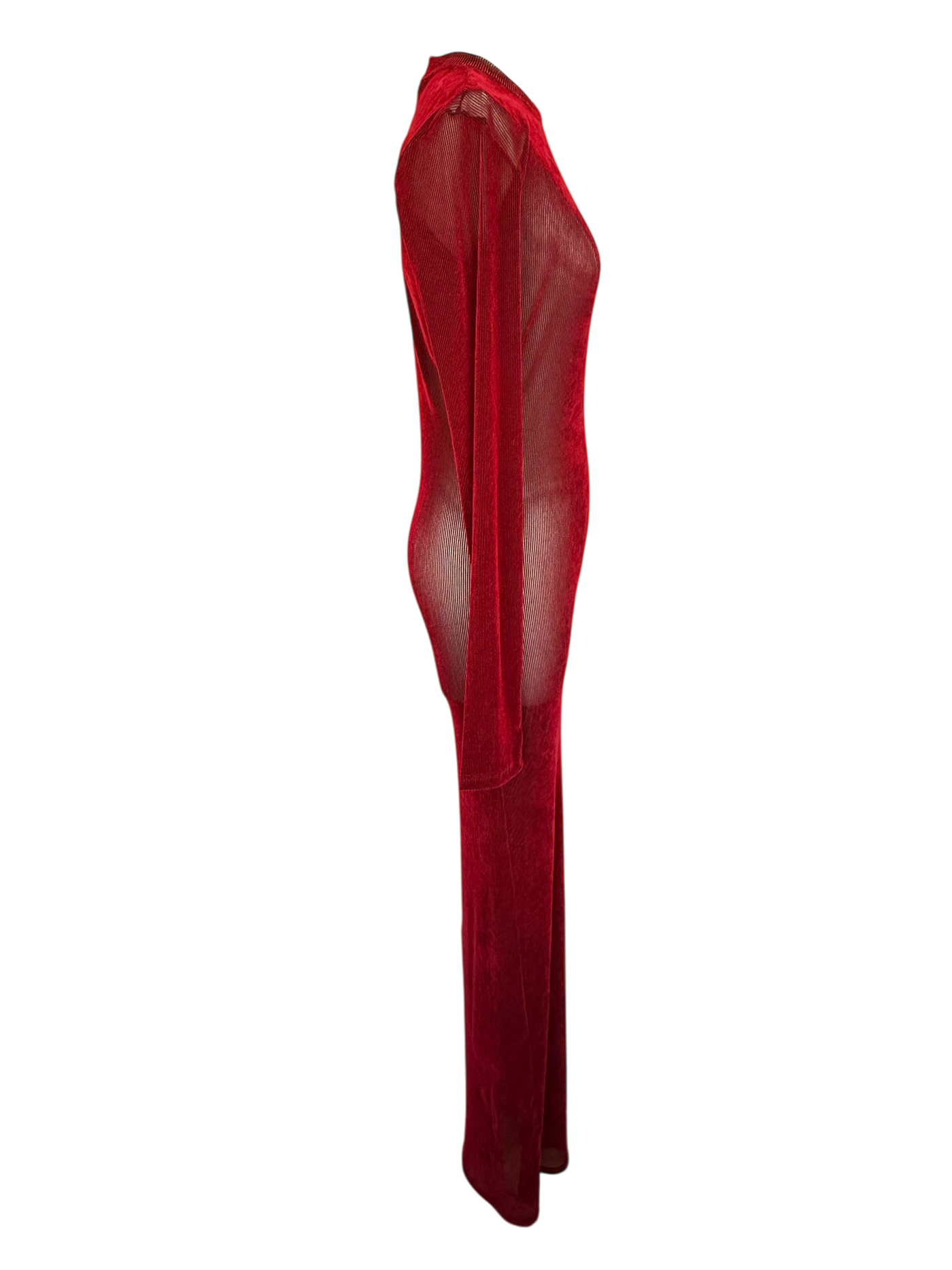 Ludovic de Saint Sernin Long Sleeve Dress in Velvet