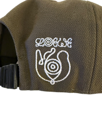 Loewe Logo Tech Blend Baseball Cap in Green