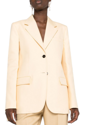 Jil Sander Techno-Gabardine Tailored Jacket – Champagne